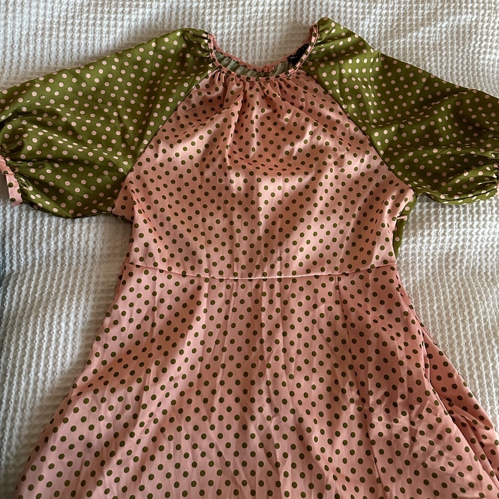 ASOS design midi polka dot tea dress